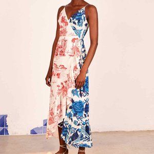 Farm Rio Dual Color Wrap Dress